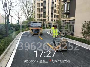 中穎道路劃線萬科公園大道劃線項目順利竣工